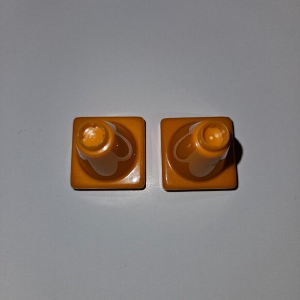 Mega Bloks Construction Toy Lot 2 Builders Cat Workers 2 Orange Safety Cones - Picture 9 of 10
